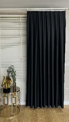 Siyah Blackout Perde - Karartma Fon Perde, Premium Kalite Serisidir, %95 Işığı Keser