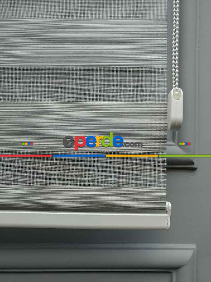 2025 Sezonu - Zebra Perde - Bambu Zebra Perde- Siyah-gri-füme-antrasit- Çok Renkli 2