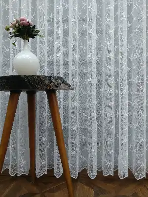 Kampanyalı Brode İşlemeli Tüller Stoklar İle Sınırlı- Ekru