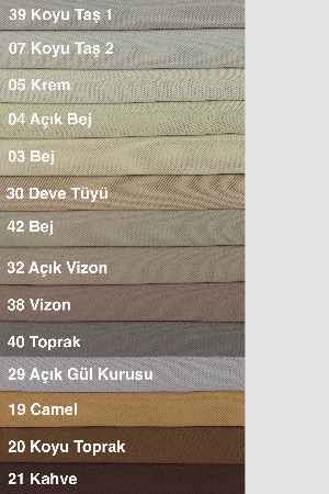 41 Renk Blackout Düz Fon Perde Karartma Perde Güneşlik - Çok Renkli 1. Kalite