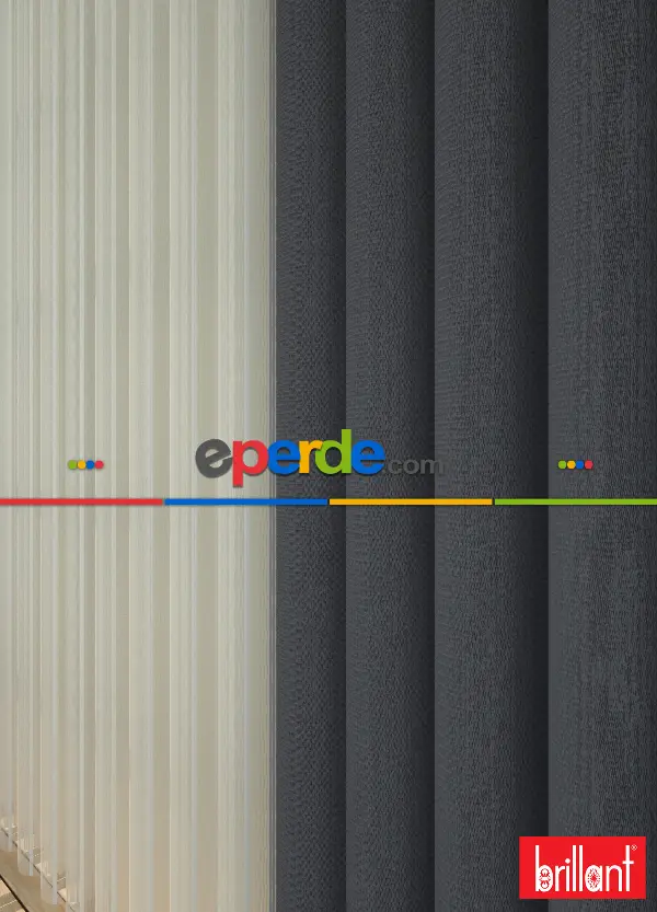 Brillant Akıllı Tül Perde Füme Renkli Tül Dikey Zebra Perde Düz 1. Kalite