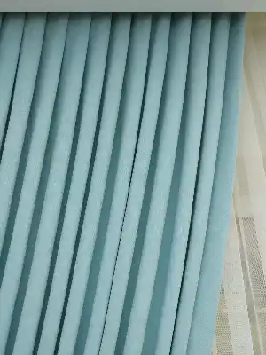 Mint Rengi Düz Sade Fon Perde Dökümlü (  Dökümlü Fon )- Mint