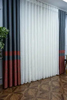 Lens Akıllı Dikey Tül Perde-12- Çok Renkli 2