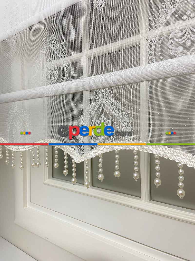 Çiftli Sistem Tül Stor Perde Ve Stor Perde- Ekru