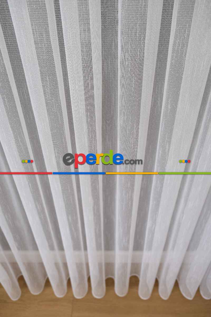 Mutfak - Ütü İstemeyen Şantuk Birinci Kalite Tül Ekru Renk Kırık Beyaz- Ekru