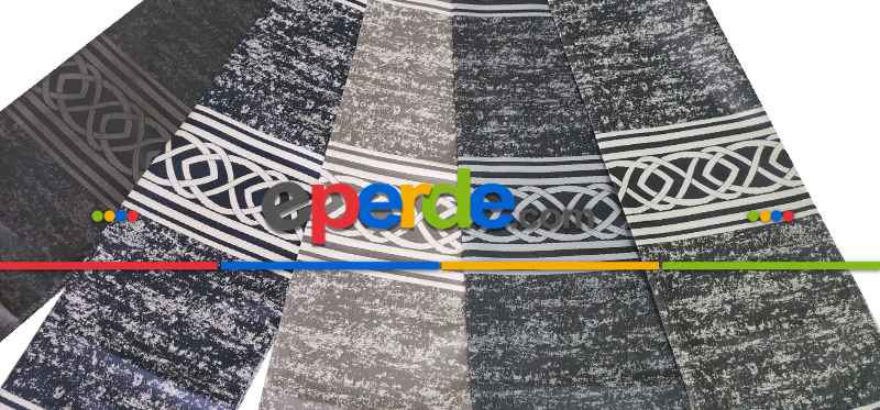 Siyah Gri, Taç Bordürlü Pano Fon Perde, Adet Fiyatıdır, İstediğiniz Boy Ölçüsünde Dikilir, Eni 70 İla 100cm Arası Seçenekler, Sık Piledir 70cm X 290cm 