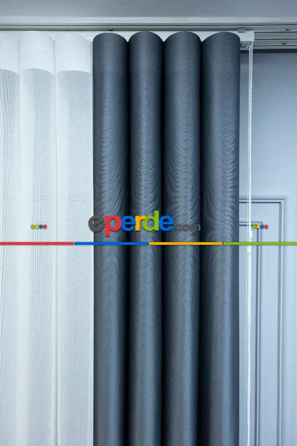 Lens Akıllı Dikey Tül Perde Bulut-12- Çok Renkli 2