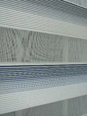 Zebra Perde - Micro Pilise - Degrade Renk Geçişli Zebra Perde- Mavi Doymamış-mavi Grimsi-ekru