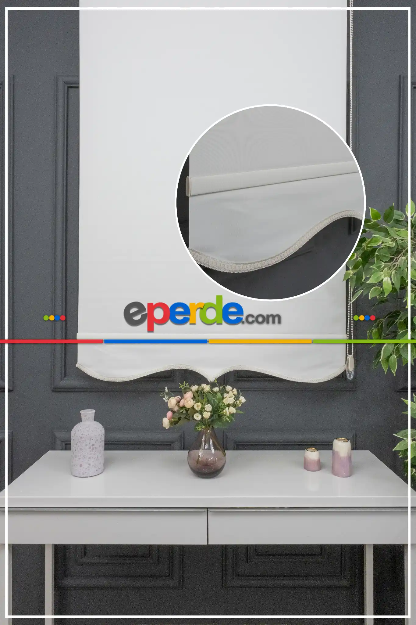 Stor Perde Düz Pvc Mat Stor Güneşlik 1 Kalite Yıkanabilir Açık Krem