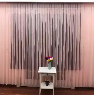 Yavru Ağzı-pembe Rengi Grek Tül Perde - Petek Zemin- Pembe-yavru Ağzı - Kurşunlu Tül