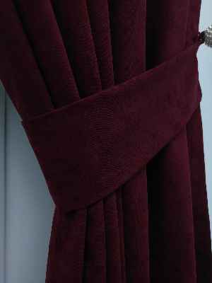 Bordo - Düz Fon Perde (180)- Bordo