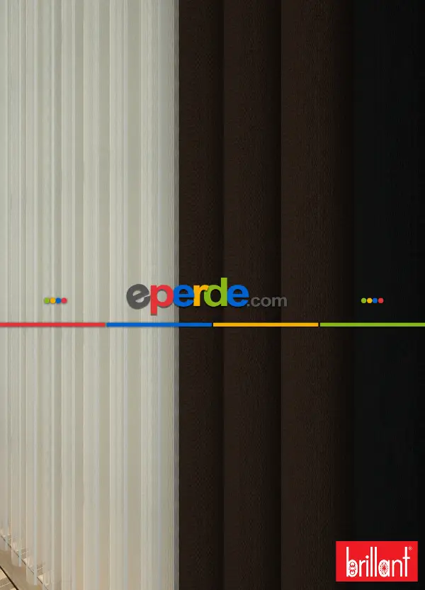 Brillant Akıllı Tül Siyah-kahverengi Perde Tül Dikey Zebra Perde Düz 1. Kalite