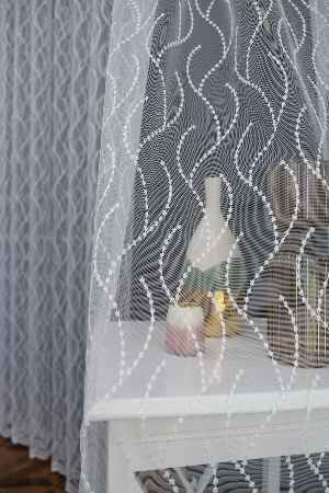 Yatak Odası - Brode Sarmaşık Desen Tasarım Tül Perde Yeni Model Tül