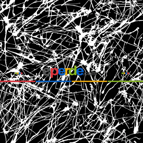 Yatak Odası - Siyah Beyaz Çizgi Desenli Fon Perde Evm717 Kumaşı Kalındır Duck Bezi Değildir- Siyah-Beyaz