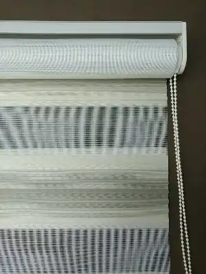Mutfak - Zebra Perde - Bej Degrade Renk Geçişli Pileli Zebra Perde- Krem-bej-sütlü Kahve