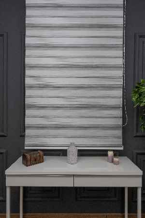 Zebra Perde - Yarım Plise - Degrade Renk Geçişli Zebra Perde