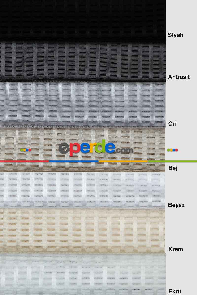 7 Farklı Renk, Ekru File Tül Perde, Ağır Gramajlı Premium Seri