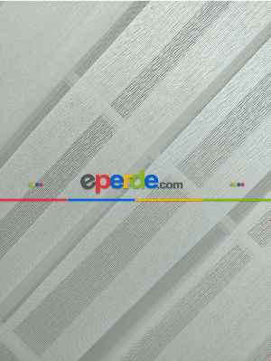 İnce Çizgili Keten Tül - Kurşunlu Tül