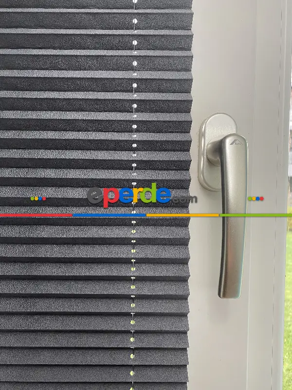 Plisel Perde, Füme Blackout Serisi Cam Balkon Perdesi 1. Kalite Matkapsız Montaj Yaylı Sistem