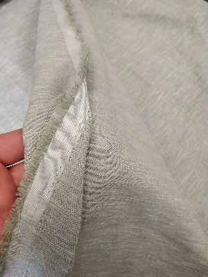 Salon Düz Tül Keten Fon Perde - Çağla Yeşili- Açık Yeşil