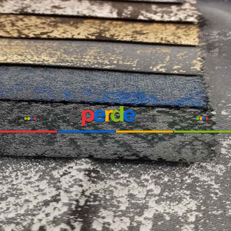 Geniş Enli Jakarlı Dokuma Salon Yatak Odası Lüks Perdeler 33 Renk Seçenekli