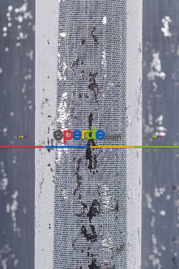 Salon Tül - Empoli Dijital Baskılı Tül Perde Ekru-gümüş