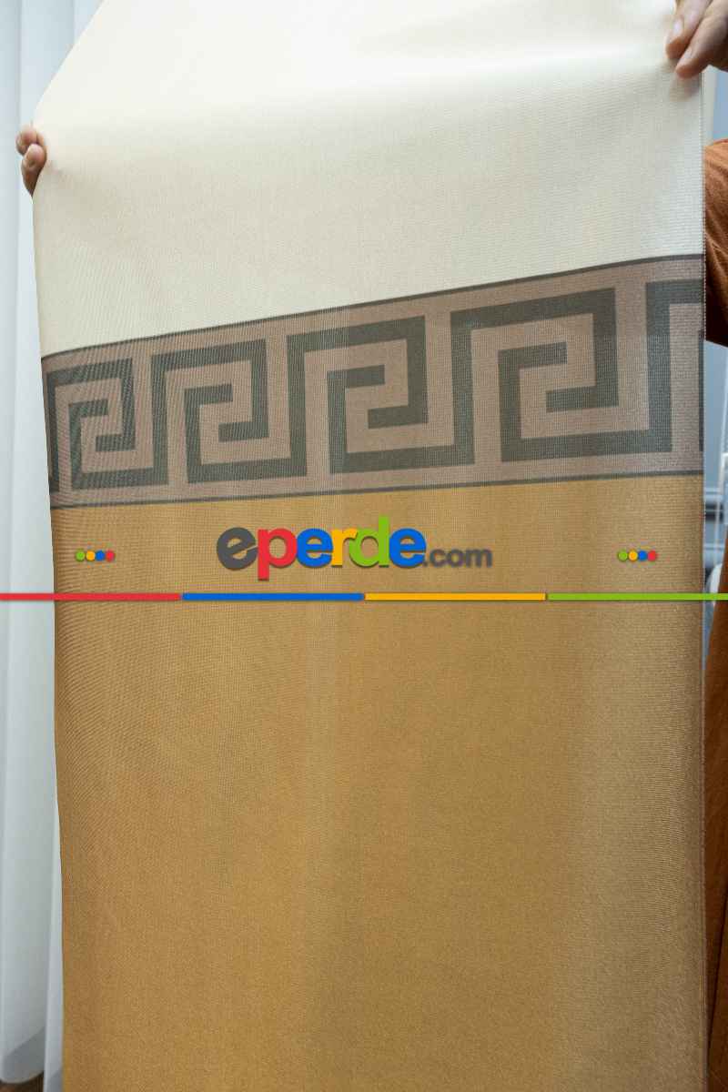 Yatak Odası - Lens Akıllı Dikey Tül Perde Versace-43- Çok Renkli 2