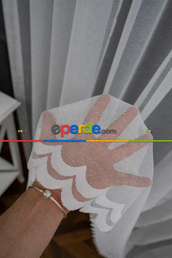 Taç Düz Sadem Sade Düz Tasrım Model Tül Perde