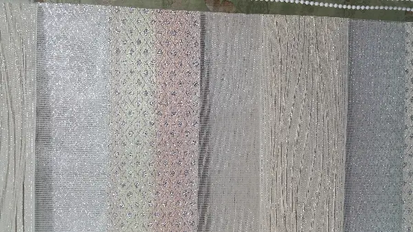 Genç Odası - Elit Jakarlı Simli Krem Pembe Geçişli Zebra Perde - Krem, Pembe, Gümüş Simli