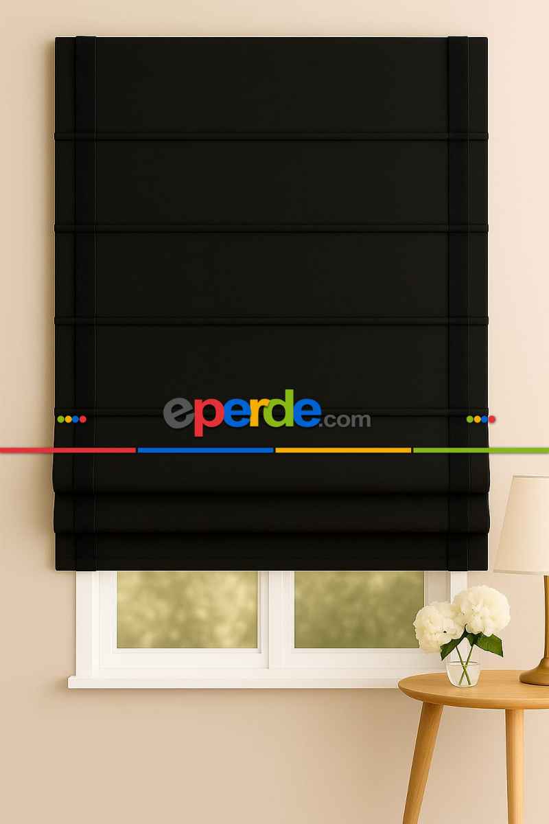 Katlamalı Fon Perde –ışık Geçirmez Karartma Siyah Blackout