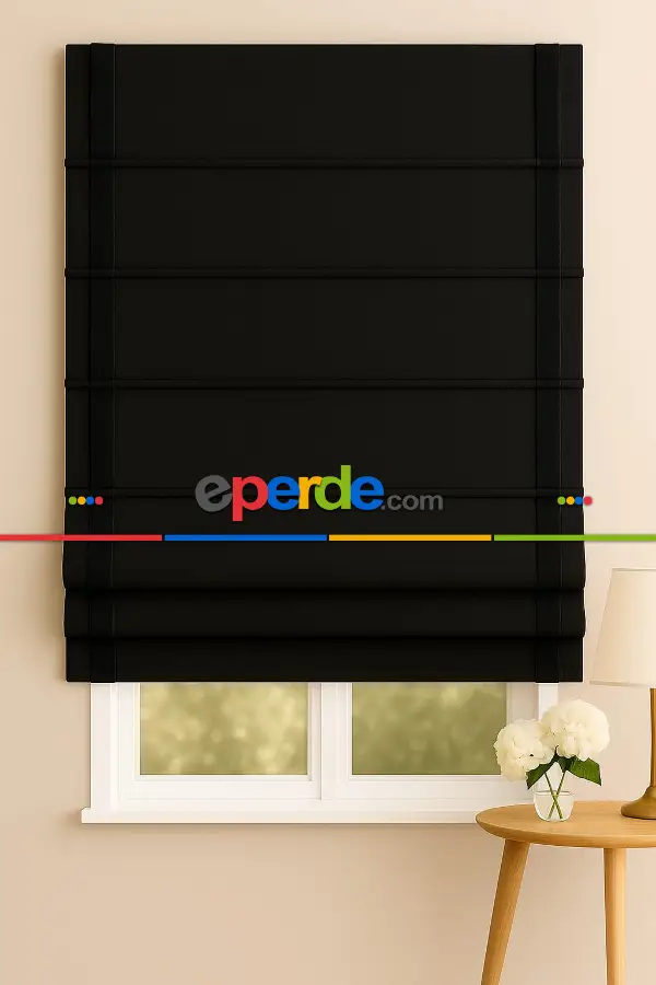 Katlamalı Fon Perde –ışık Geçirmez Karartma Siyah Blackout