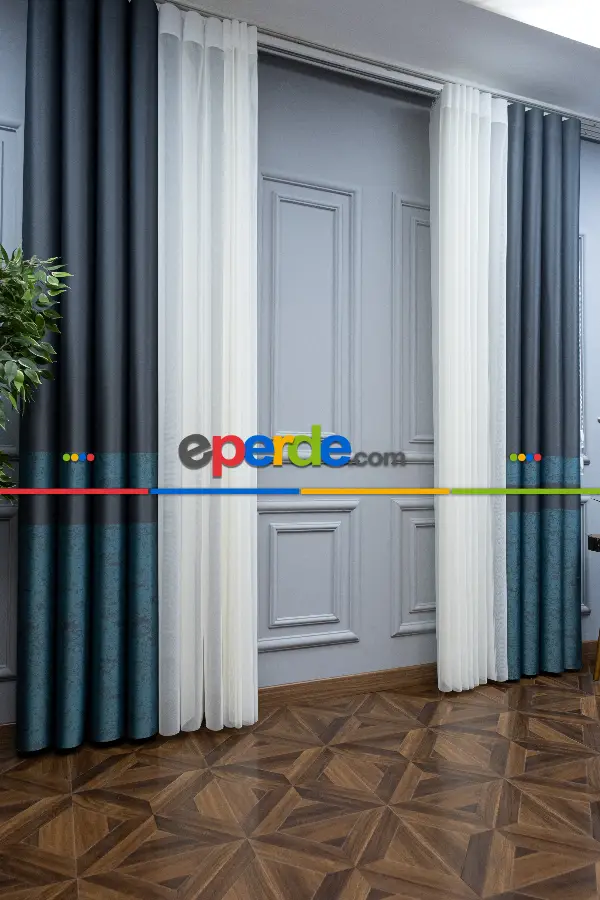 Lens Akıllı Dikey Tül Perde Bulut-15- Çok Renkli 2