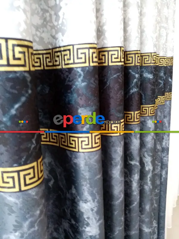 Brillant Pano Fon Perde Orjinal Brillant Gallery Liva Boner Serisi 1. Kalite- Mavi