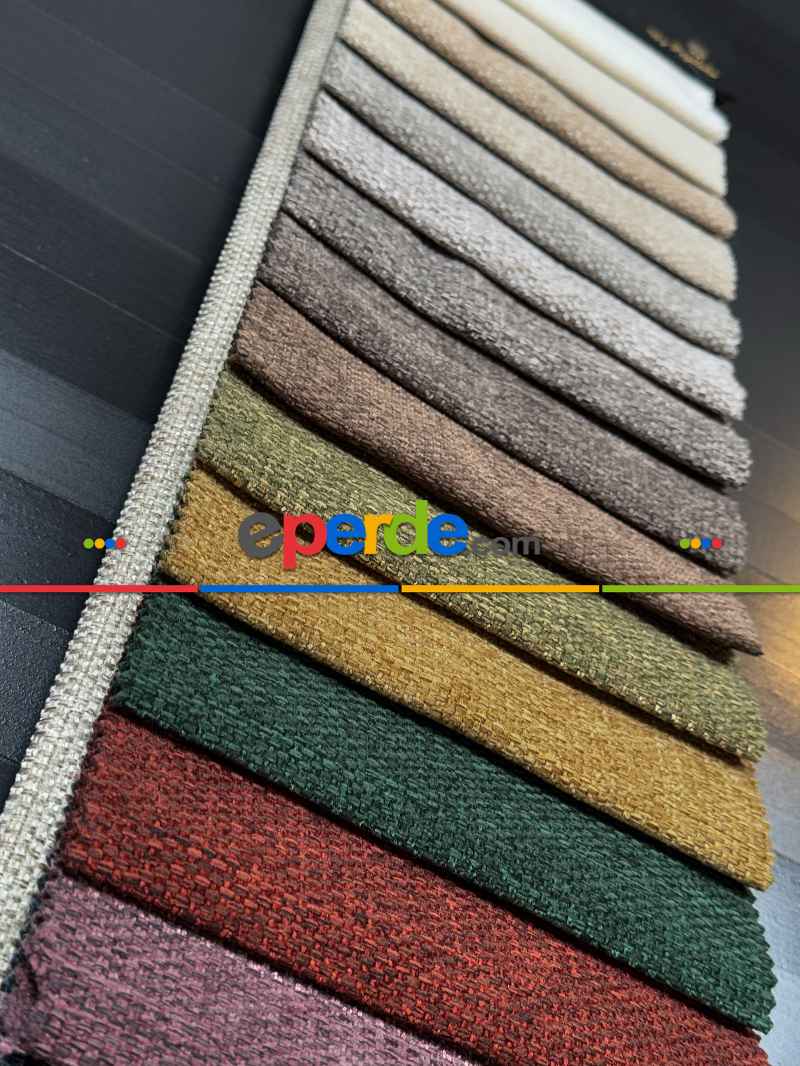 20 Renk Şönil Düz Fon Perde - Ağır Gramajlı Premium Kalite Serisi