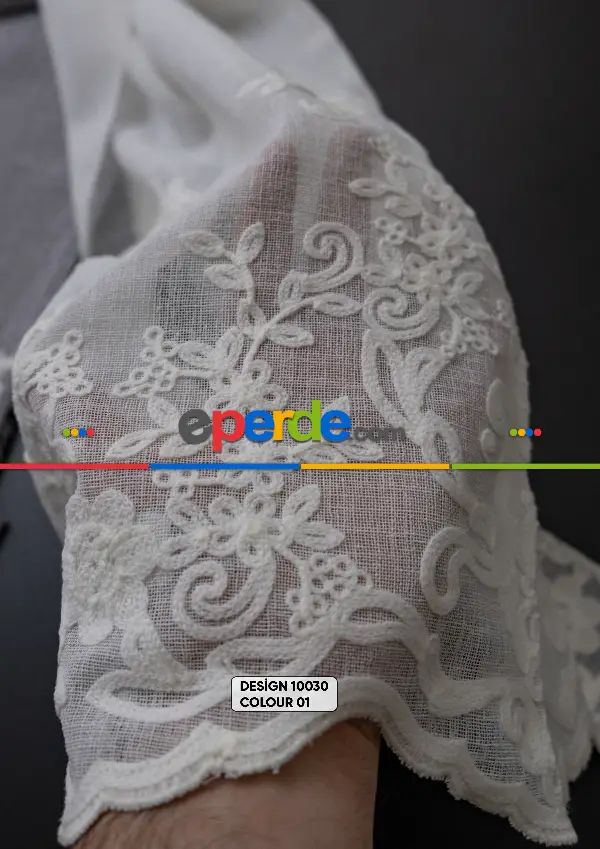 Salon Tül - Tuel Nakış Desenli Tül Perde 1.sınıf Kalite