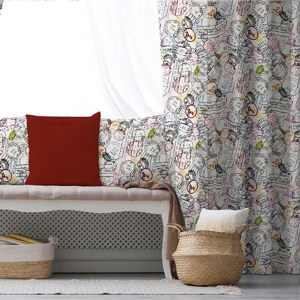 Popart Fon Perde Evim K-272 Kumaşı Kalındır Duck Bezi Değildir