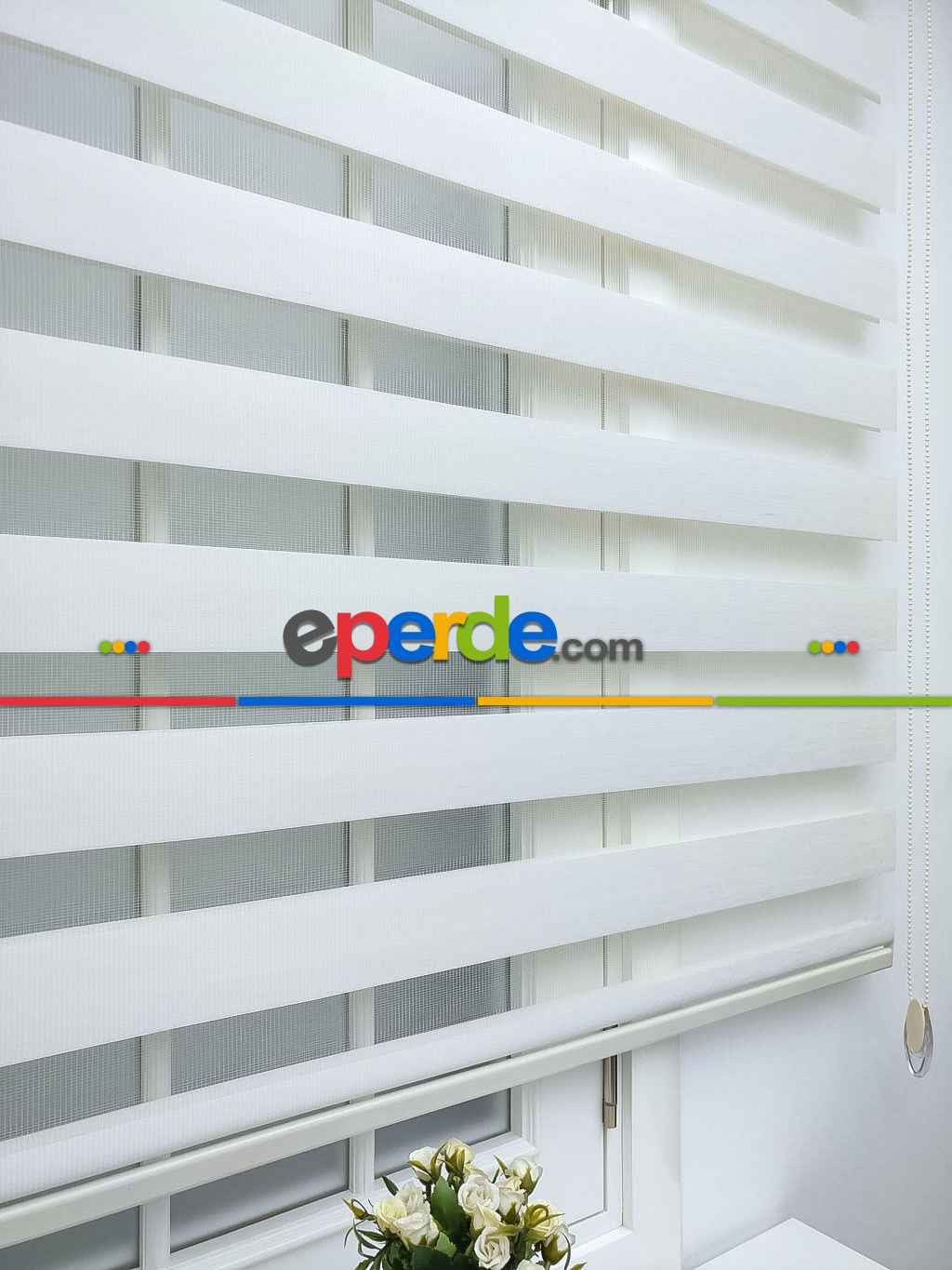 Zebra Perde Lüx Bambu Ekru