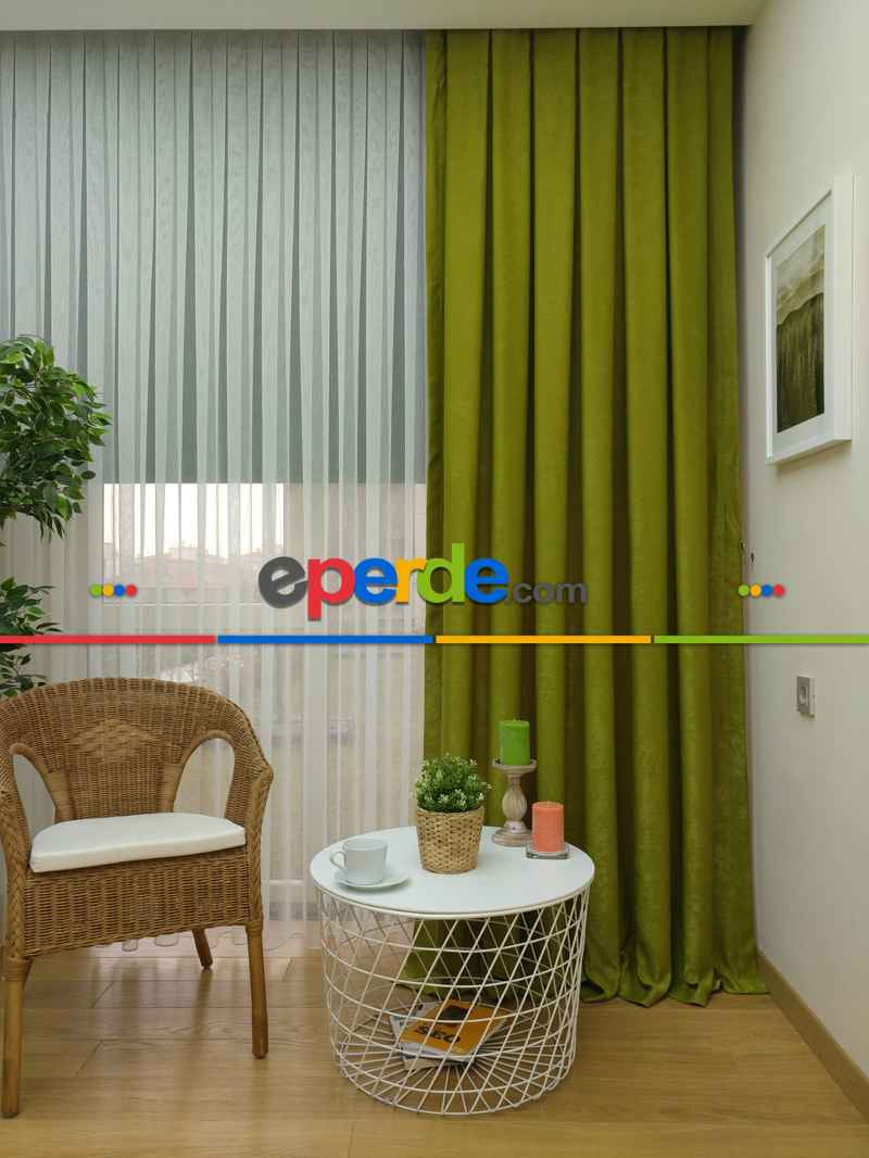 Soft Fon Perde- Fıstık Yeşili