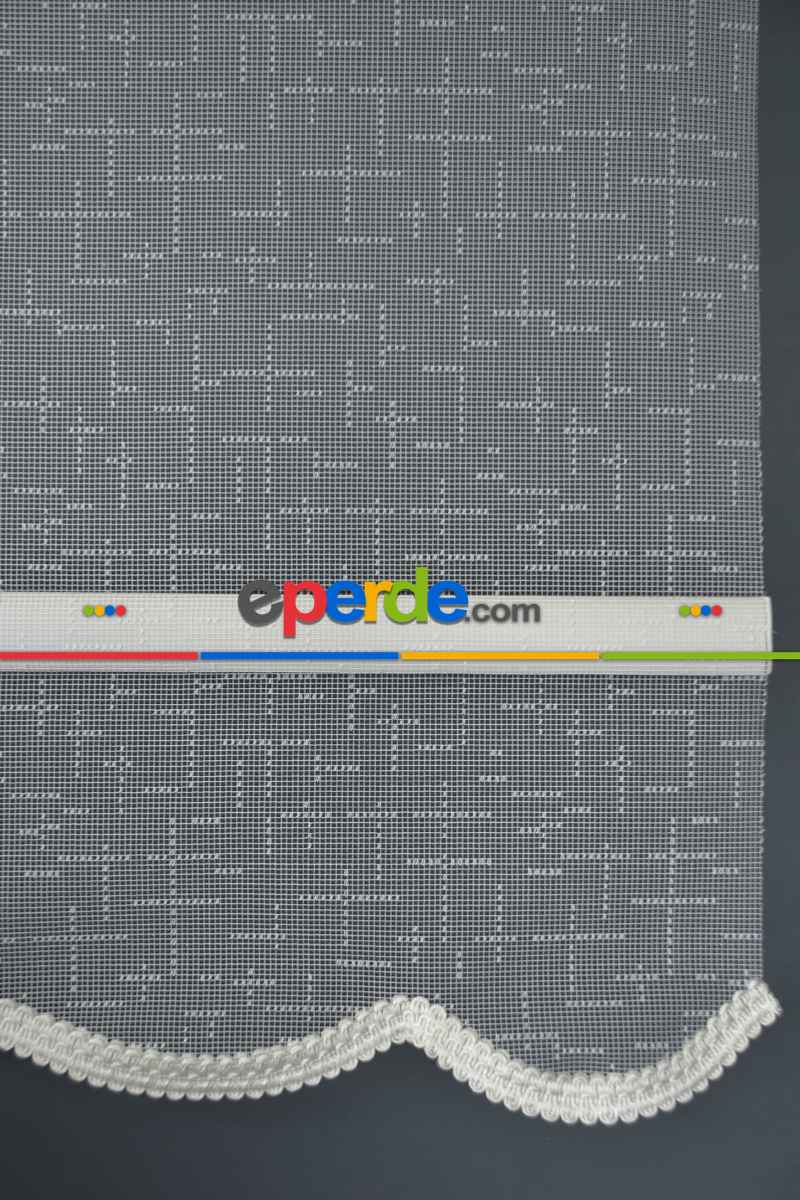 Halim Perdesan Dacuz-90 Beyaz Renk Etekli Veya Eteksiz Çift Mekanizmalı Tül Stor Perde