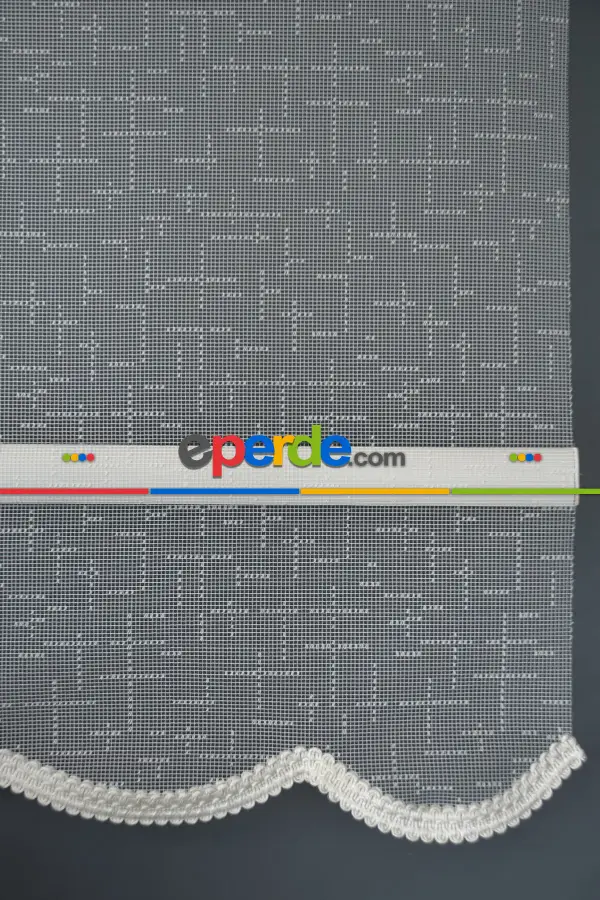 Halim Perdesan Dacuz-90 Beyaz Renk Etekli Veya Eteksiz Çift Mekanizmalı Tül Stor Perde