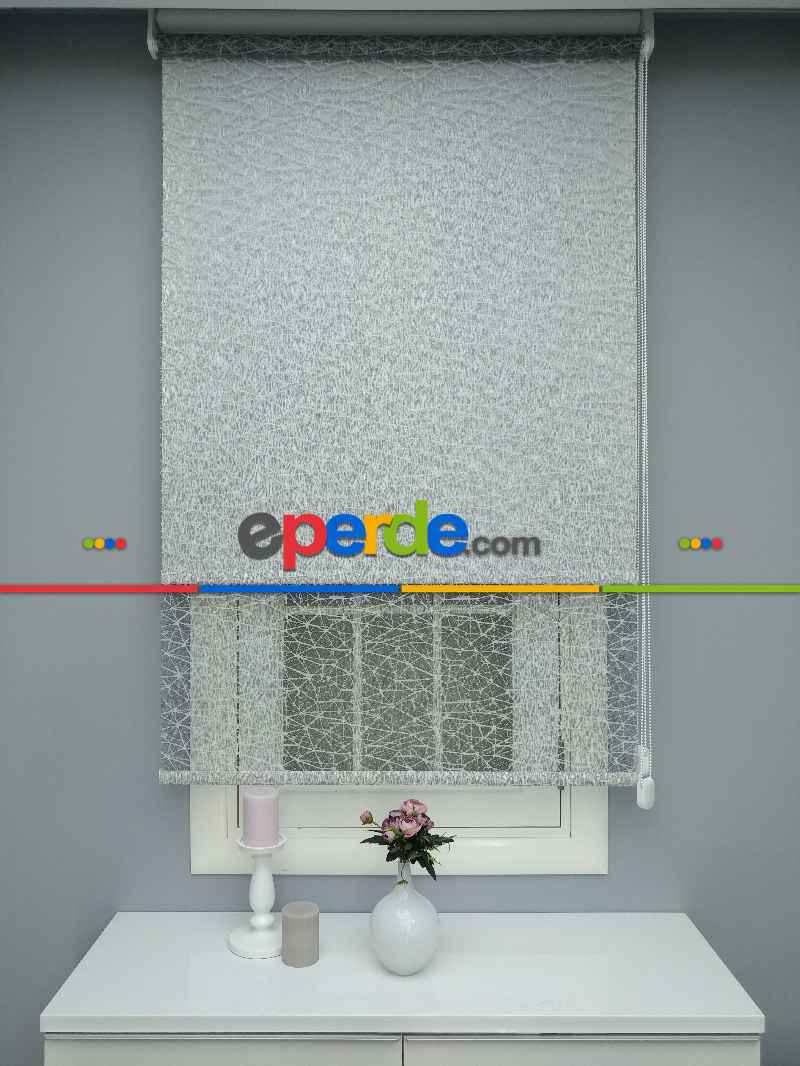 Çiftli Sistem Dantel Stor- Siyah-gri-füme-antrasit