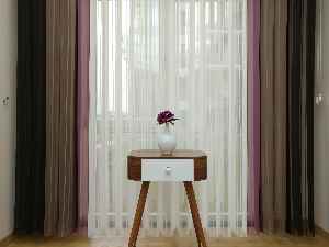 Salon - 1. Kalite Çizgili Tül Dikey Zebra Perde - Ft04 Kahve - Ft11 Sütlü Kahve Ft21 Gül Kurusu- Gül Kurusu