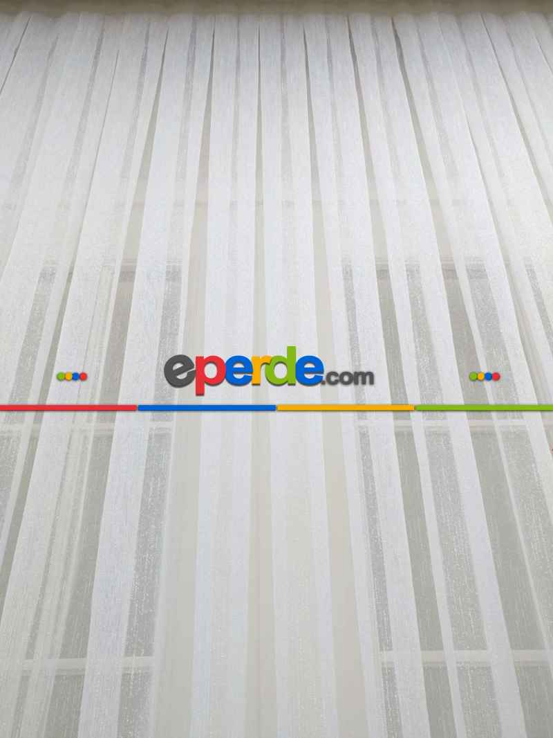 Salon Tül Çise Şantuk Ekru Tül - Kurşunlu Tül