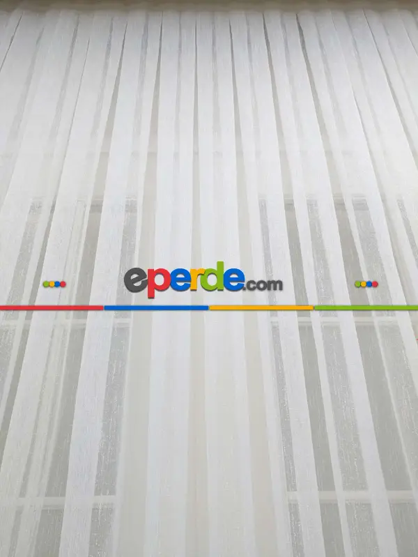 Salon Tül Çise Şantuk Ekru Tül - Kurşunlu Tül