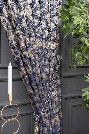 Desenli Jakar Fon Perde En 140 Cm