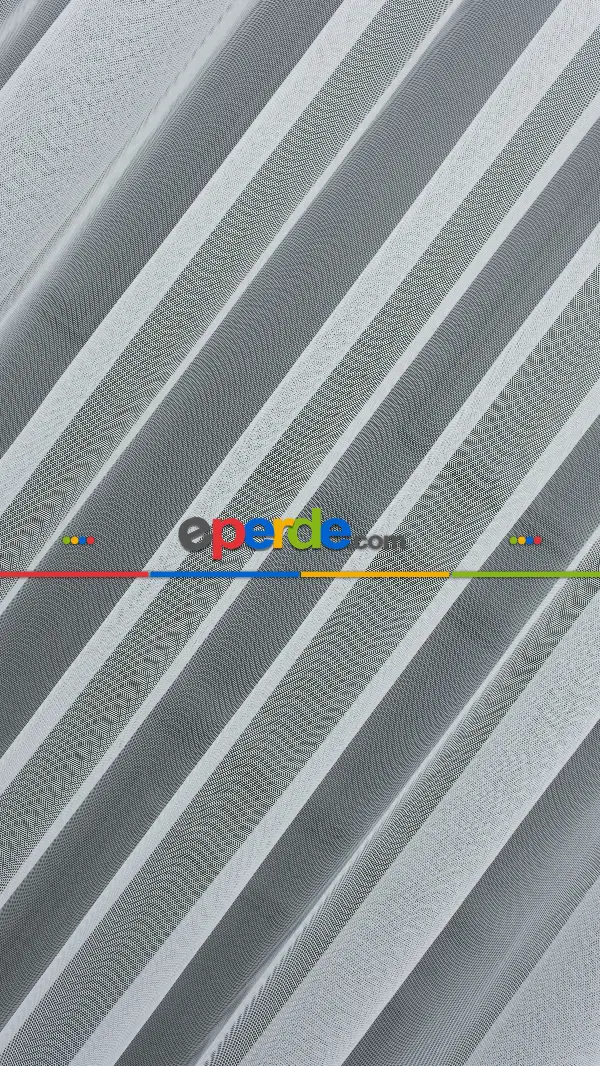 Çocuk Odası - Grek Tül Düz Zemin Dökümlü Ekru Tül- Ekru