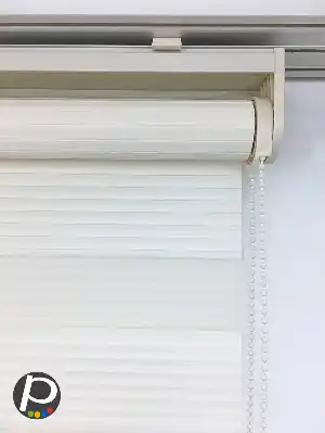 Dar Plise Zebra Perde - Krem- Krem