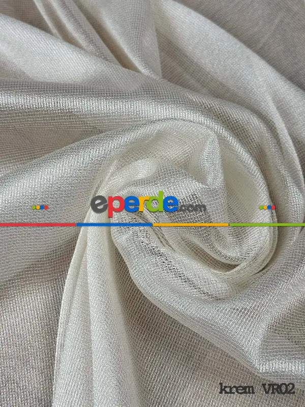 Salon - 6 Farklı Renk Tül Perde, Ağır Gramajlı Premium Seri, Kurşunlu Tül