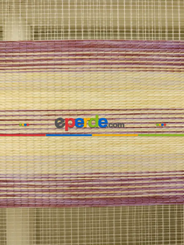 Zebra Perde - Caprice Bej-mor-eflatun Renk Bambu (geçiş Zeminli)- Bej-mor-eflatun