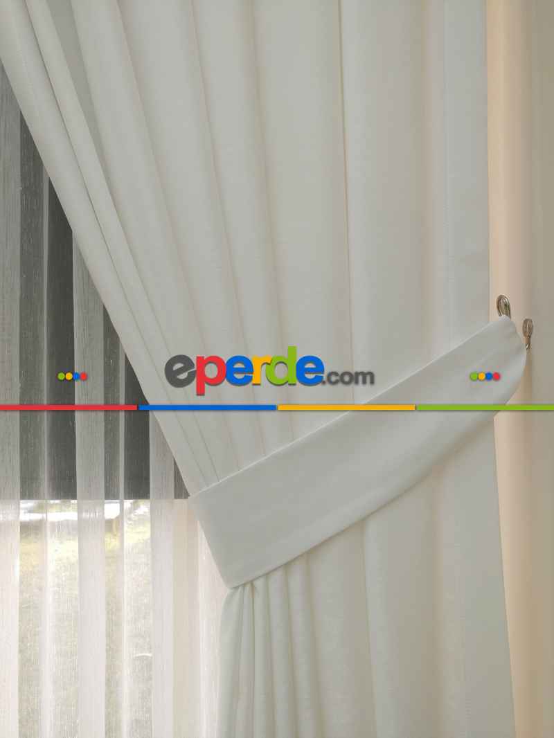 Soft Fon Perde- Beyaz